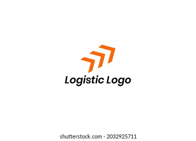 Logistic Logo For Business and Company. Modern Delivery Service Logo Template Design Vector.