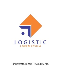 Logistic logo for Business and Company. Vector design for delivery service.