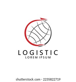 Logistic logo for Business and Company. Vector design for delivery service.