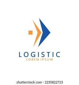 Logistic logo for Business and Company. Vector design for delivery service.