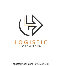 Logistic logo for Business and Company. Vector design for delivery service.