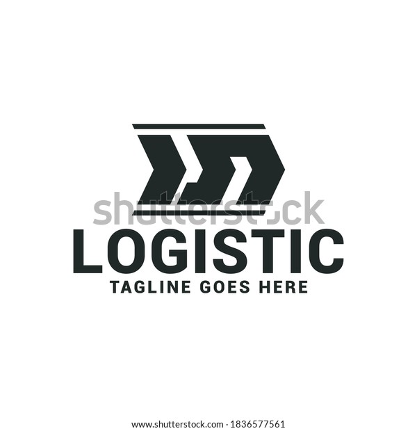 Logistic logo\
delivery express icon vector\
template.