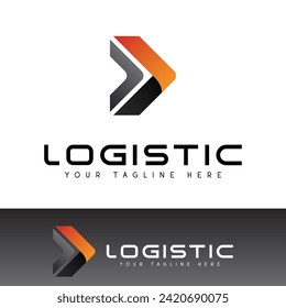 Logistic Logo Design Logistic Arrow Logotype