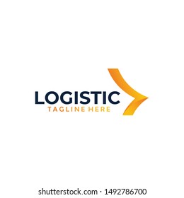Logistic logo design icon vector