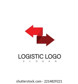 logistic logo design symbol icon 