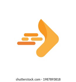 Logistic logo express template icon illustration design