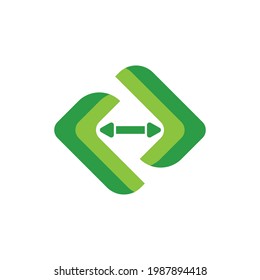 Logistic logo express template icon illustration design