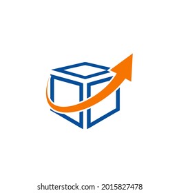 Logistic Logo Icon with arrows
