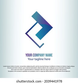 Logistic Logo, Icon design template element, with gradient color concept
