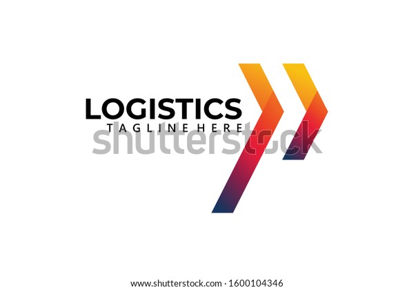 logistic logo icon vector\
isolated