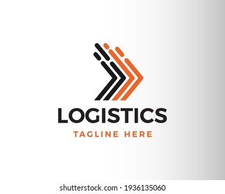 logistic logo line logistic logo logistic symbol logo arrow logo fast delivery