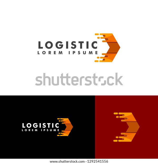Logistic logo template, Delivery icon, Arrow icon\
symbol vector