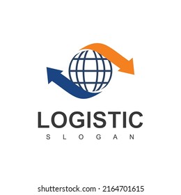 Logistic Logo Template, Expedition And Transportation Business Icon