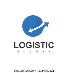 Logistic Logo Template, Expedition And Transportation Business Icon