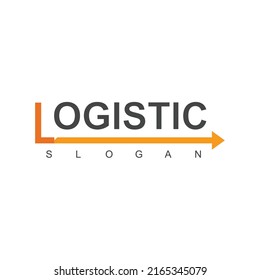 Plantilla De Logotipo Logístico, Icono Comercial De Expedición Y Transporte
