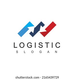 Plantilla De Logotipo Logístico, Icono Comercial De Expedición Y Transporte