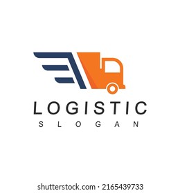Logistic Logo Template, Expedition And Transportation Business Icon