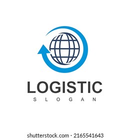 Logistic Logo Template, Expedition And Transportation Business Icon