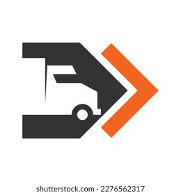 logistic logo template Icon Illustration Brand Identity. Isolated and flat illustration. Vector graphic