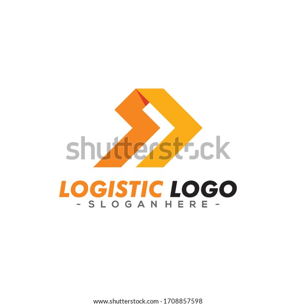 Logistic Logo Vector For Business /\
Company. Modern Delivery Service Logo Template\
Design.