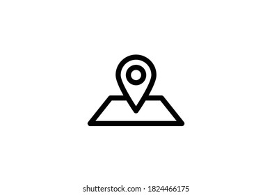 Icono de contorno logístico - Ubicación 
