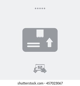 Logistic package - Minimal vector icon