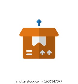 Logistic Packaging Plus it Icon, Logo, Vector