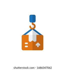 Logistic Packaging to the sea Icon, Logo, Vector