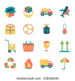 Logistic and packing icon