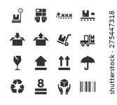 Logistic Packing vector illustration icon set. Included the icons as box, delivery, fragile, unpack, package, parcel and more.