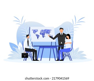 Logistic people, great design for any purposes. Vector illustration.