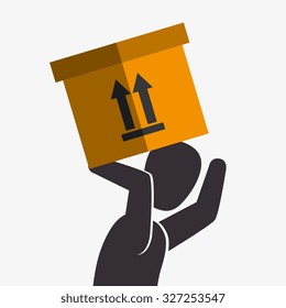 logistic service design, vector illustration eps10 graphic 