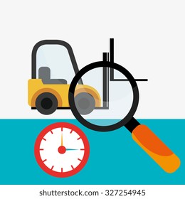 logistic service design, vector illustration eps10 graphic 
