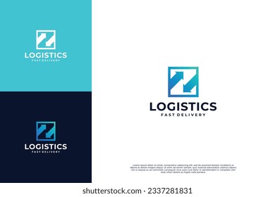 Design-Inspiration für Logistik-Service-Logos.