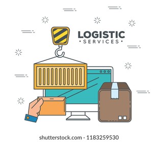 logistic services with computer