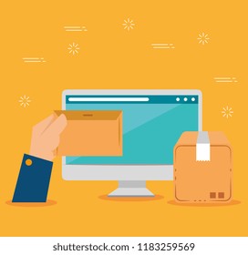 logistic services with computer