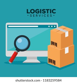 logistic services with computer