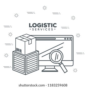 logistic services with computer