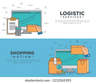 logistic services with computer