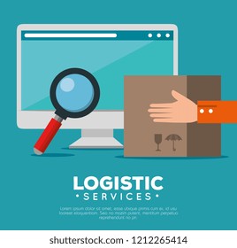 logistic services with computer