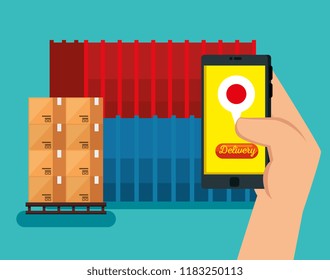 logistic services with smartphone