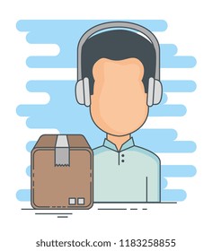 logistic services with support agent