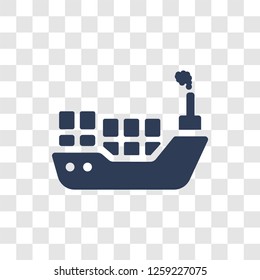Logistic Ship icon. Trendy Logistic Ship logo concept on transparent background from Delivery and logistics collection