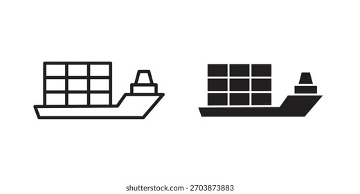 Icono de la nave logística para el Diseño web, App móviles