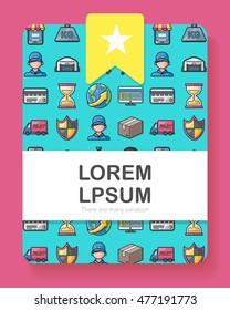 Logistic and shipping icons set,eps10
