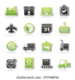 Logistic and Shipping icons - vector icon set