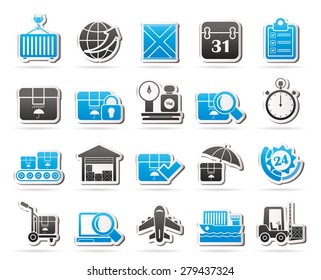 Logistic and Shipping icons - vector icon set