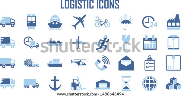 Logistic transport\
Shipping icon vector.\
