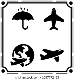 logistic transportation icon vector set