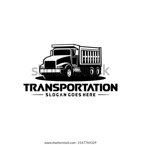 logistic\
and transportation truck ready made logo\
vector
